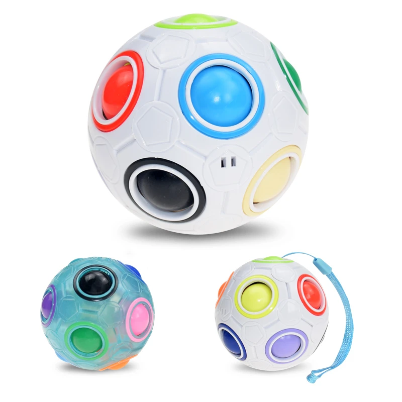 

Creative Anti Stress Reliever Toy Magic Cube Novelty Rainbow Ball Toys Kids Mini Game Puzzle Education Toys Kids Birthday Gift