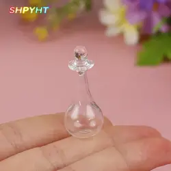 1/12 Miniature Dollhouse Wine Decanter Wine Divider Liquor Divider Mini Wine Bottle Model Pretend Play Kitchen Toy Accessories