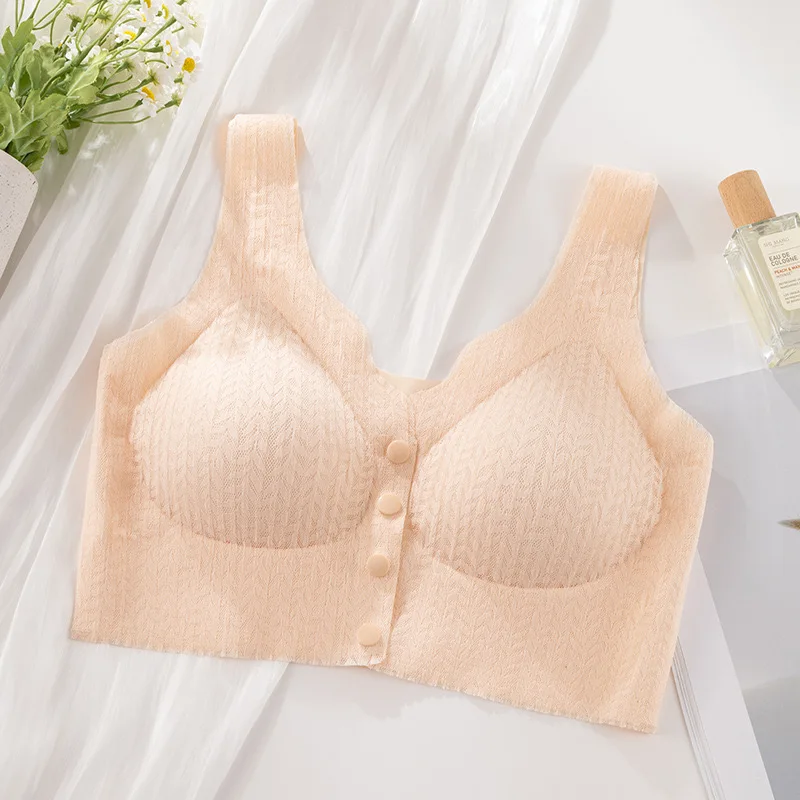 Pregnant Women's Breast-feeding Bra, Front-buttoned, Sexy, Breast-retracting, Anti-sagging, Seamless, Beautiful Back Bra, Thin