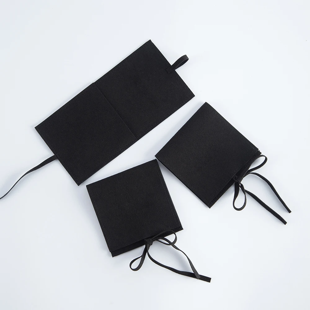 50pc 9x9cm Jewelry Velvet Bags Microfiber Storage Packaging  Pouches Wedding Candy Gift Christmas Decoration Can Custom Logo