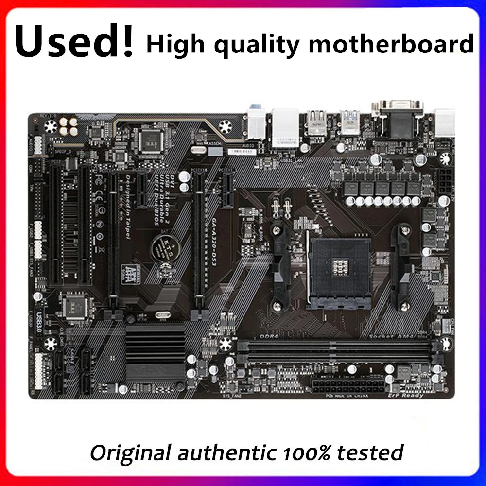 Per A320 A320-Ds3 Presa Della Scheda Madre Am4 Per Amd A320 Ddr4 Usb3.0 Sata3 Scheda Madre Desktop Originale Scheda Madre Usata