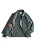 Amekaji Wear Clothes Men Honeycomb Stripes Denim Casual Jacket Coat Loose Version Japanese-Style Retro Washed Old 1