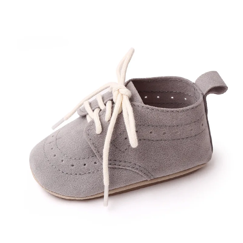 Newborn Baby Shoes Baby Boy Girl Shoes Classic Leather Rubber Sole Anti-slip Toddler First Walkers Infant Girl Moccasins