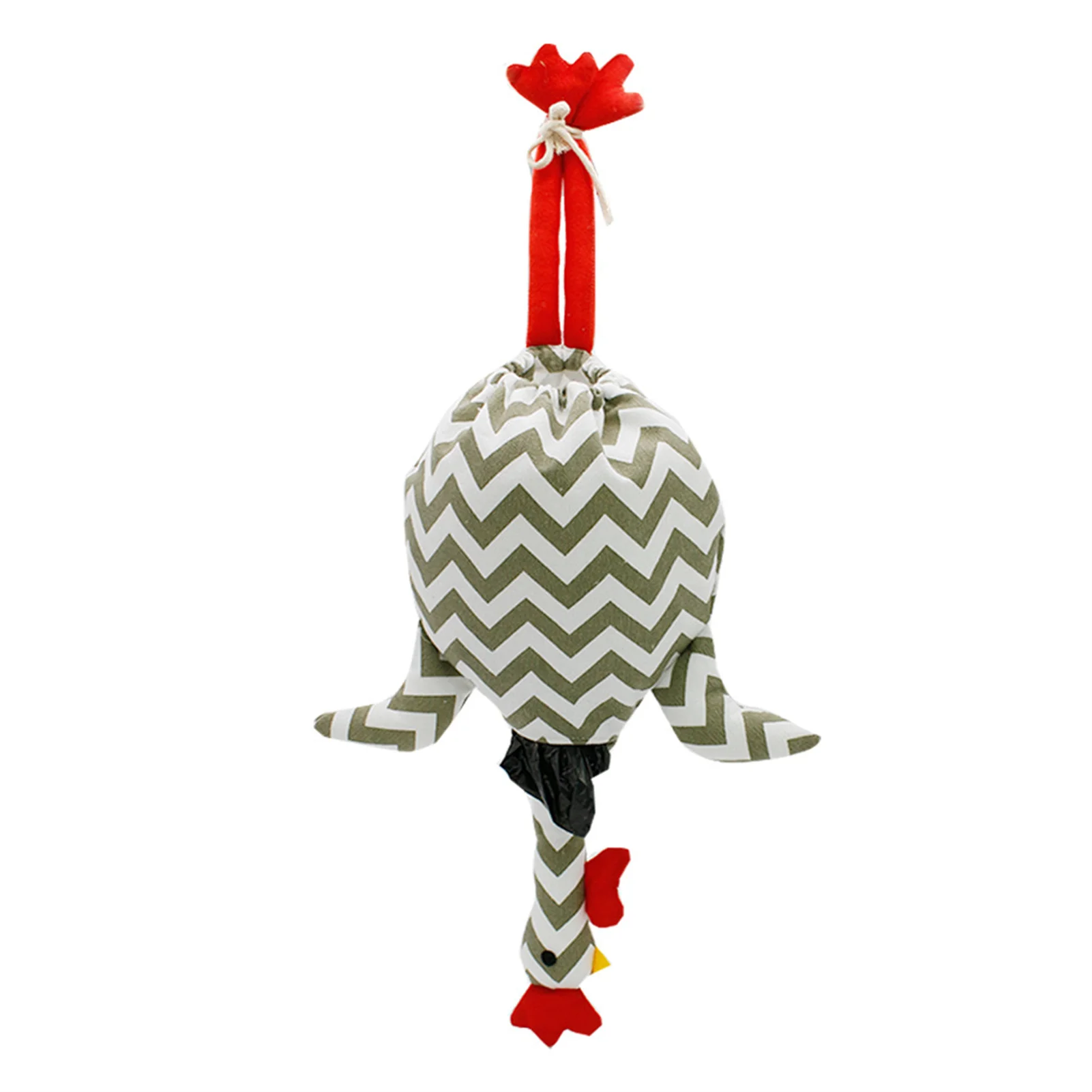 Cute Chicken Shape Plastic Grocery Bag Holder Dispenser, Hanging Recycling Plastic Bag Sorting Bag 4