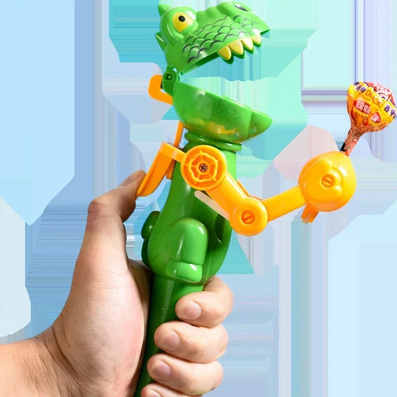 Creative Lollipop Robot Holder Novelty Dinosaur Shape Kids Toy Gift for Children Lollipop Candy Storage Gift for Children Kids