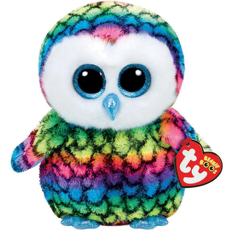 Stuffed Animals Owl | Big Eyes Plush Owl | Ty Stuffed Animals | Multicolor  Plush - 15cm Ty - Aliexpress