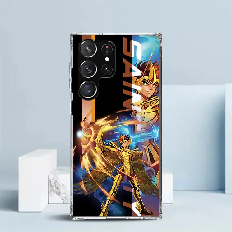 Anime Saint Seiya Soft TPU Phone Case - Stylish Protective Back Cover