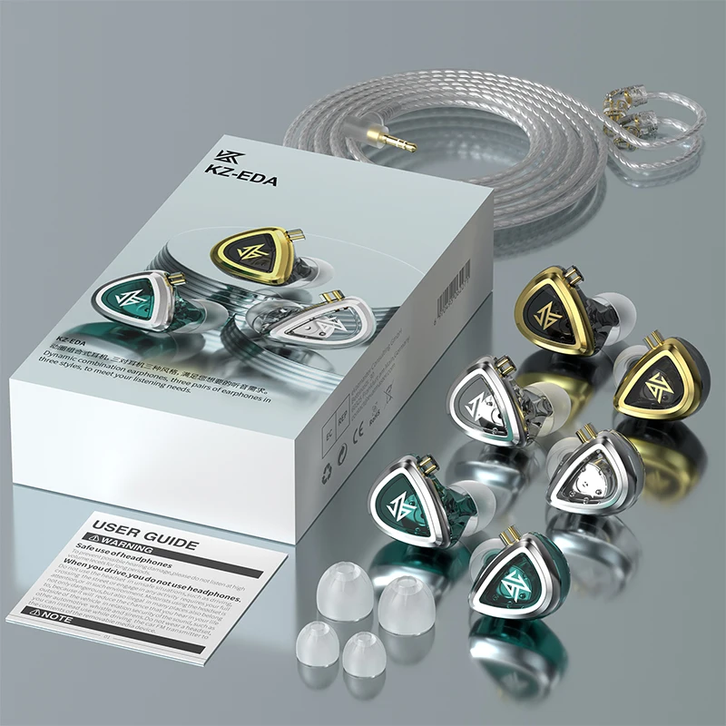 Enhanced Bass Hi-Res Earbuds - Noise Cancelling In-Ear Monitor Headphones for Sports and Hi-Fi Sound