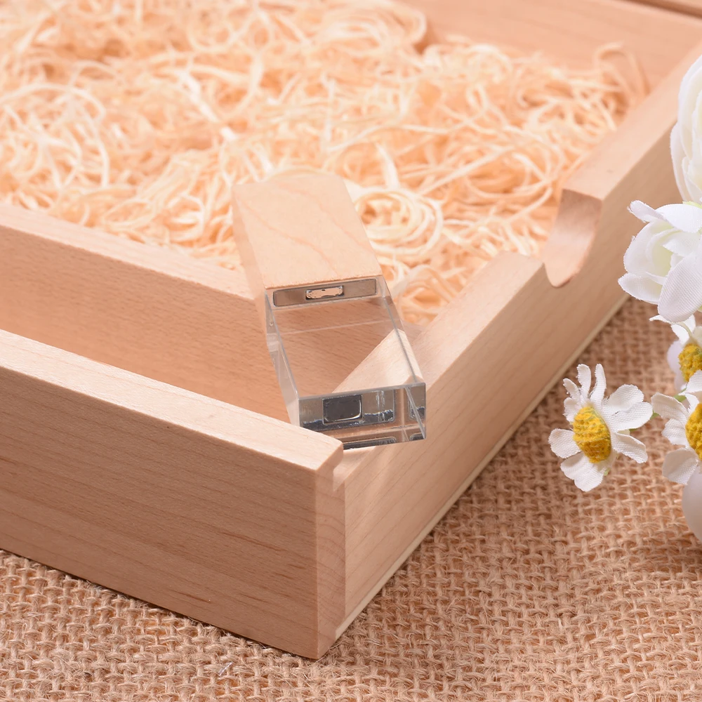 Jaster USB 3.0 Flash Drive Crystal Walnut Wood Box Pen Drive Free Custom Logo 4 S15122e90114142388701c1a112f60dcdR