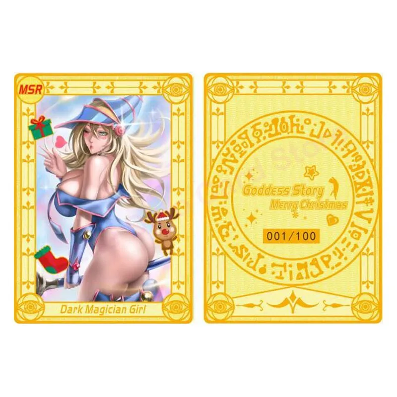 Chrismas Metal Card Nakano Nino Rem Makima Power Albedo 2B Overlord Bleach Card Goddess Story Doujin Toy For Hobbies Gift