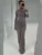 Pleated Fashion Patchwork Long Dress Women's High Waist Long Sleeve Solid Slim Party Dress Summer  Female Maxi Dress