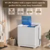 Washing Machine, Twin Tub Washing Machine Laundry Compact Washer spinner Combo with 40lbs capacity, 24Lbs Washer and 16 3