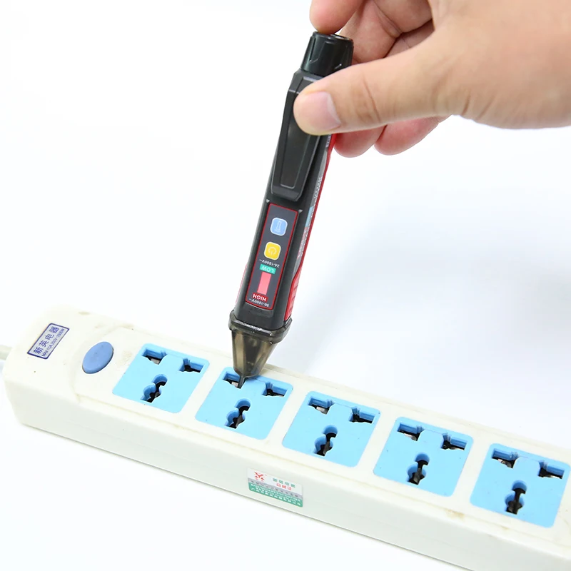 UNI-T UT12E UT12M 소켓 벽면 AC 전압 감지기 표시기 24V-1000V 비접촉식 전압 전류 전기 센서 테스트 펜