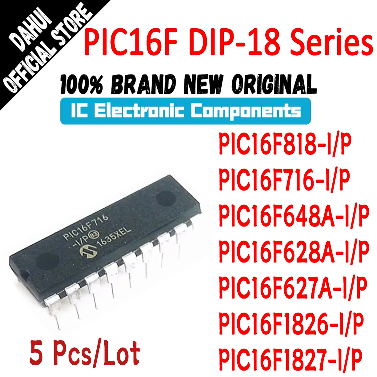 PIC16F818-I-P-PIC16F716-I-P-PIC16F648A-I-P-PIC16F628A-I-P-PIC16F627A-I ...