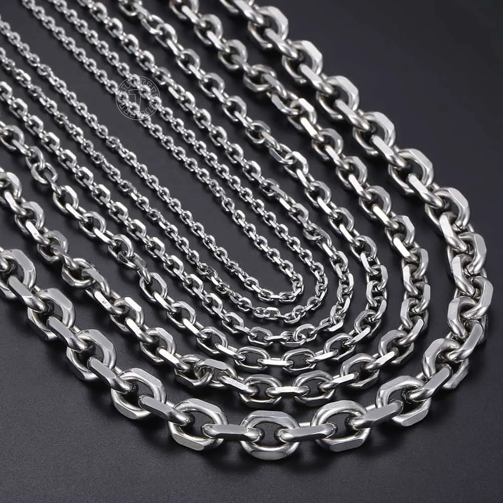 Width 1.6mm/2.4mm/3mm/4mm/5mm Stainless Steel Rolo Chain In Gold Color - Foto 12
