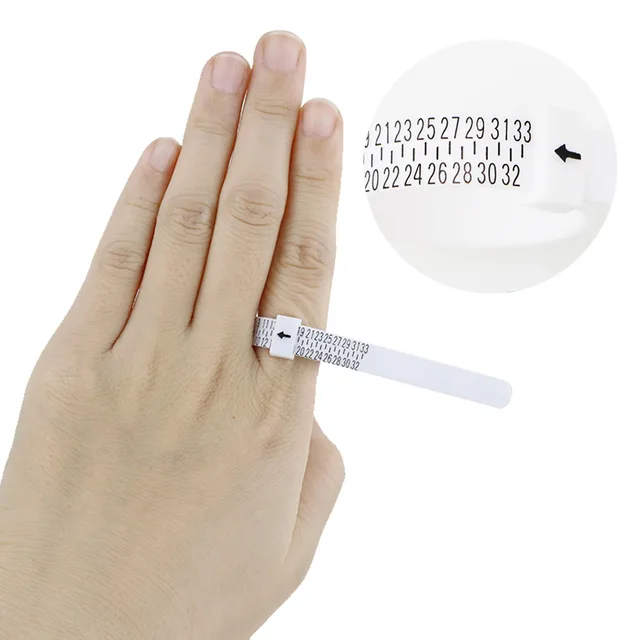 Juego De 26 Calibradores Para Anillos - Tamaños UK A-Z, Plástico, Nuevo