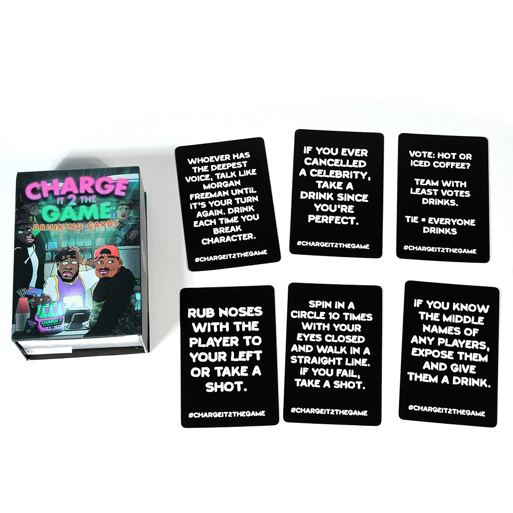 Charge It 2 The Game Drinking Cards First Edition Drinking Card Game Fun Games Nights Party Games Vacation 6