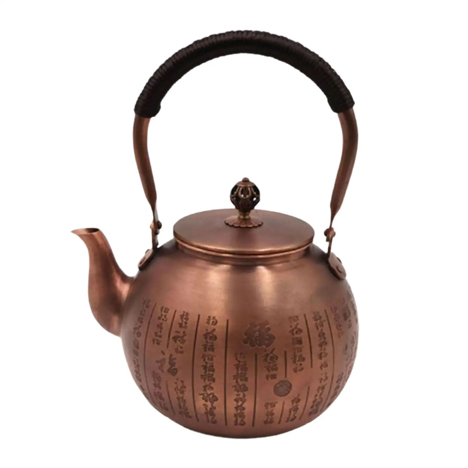 Handmade Copper Kettle Tea Infuser Tea Maker Chinese Traditional Teapot Kung Fu Kettle for Hotel Outdoor Restaurant Kitchen Home