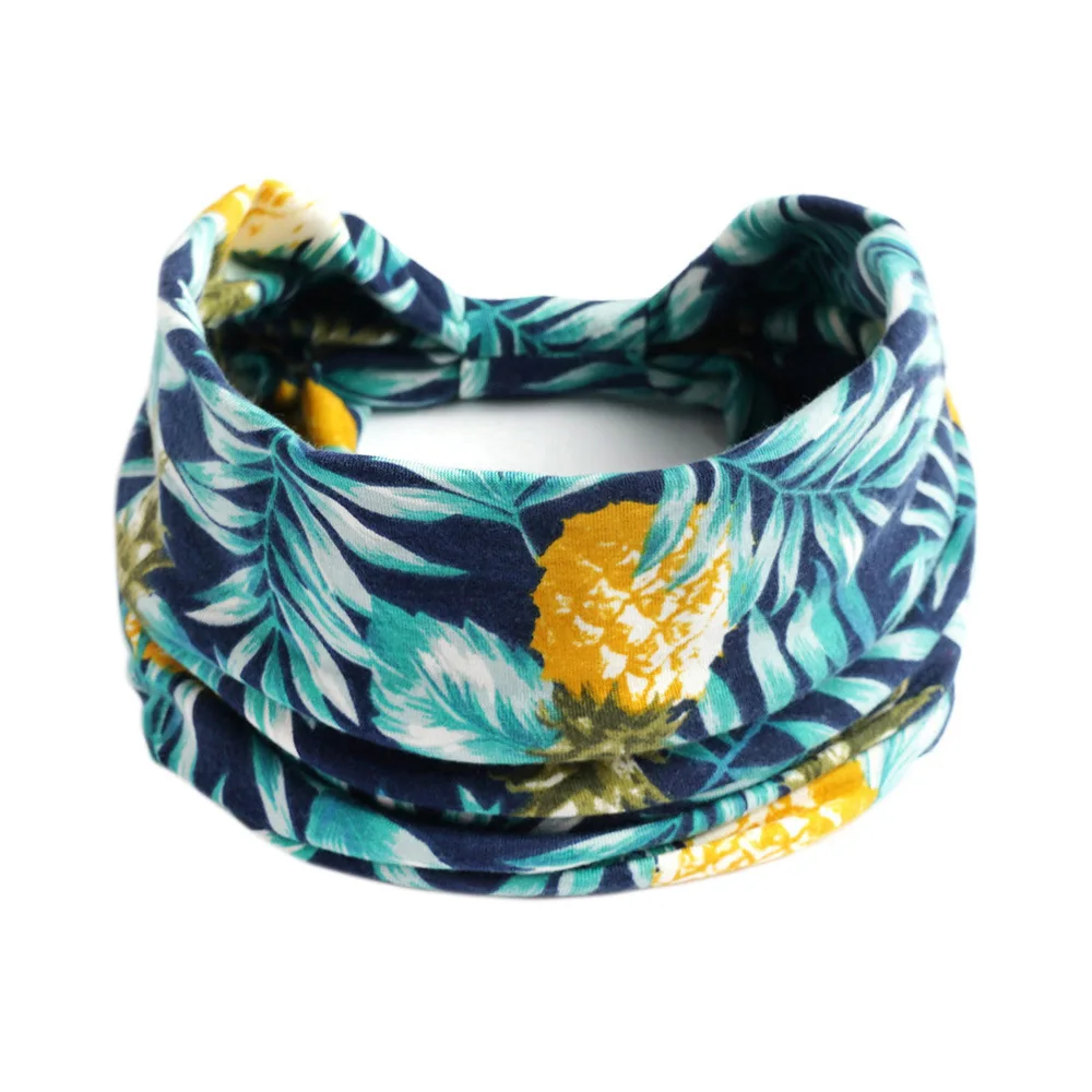 Neues böhmisches breites Stirnband für Damen, geknotet, Yoga-Hijab, gestreiftes Stirnband, elastisches Hijab-Stirnband, Haarschmuck – Detail 14
