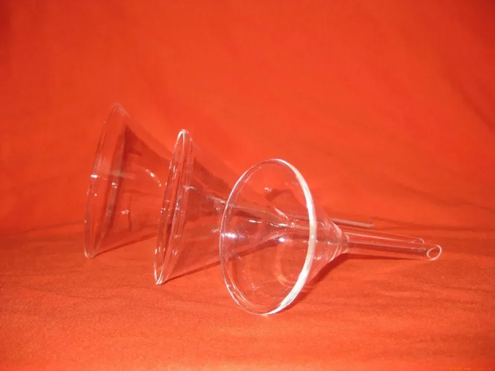Funnel 60Mm Lab Short Stem Thick Glass