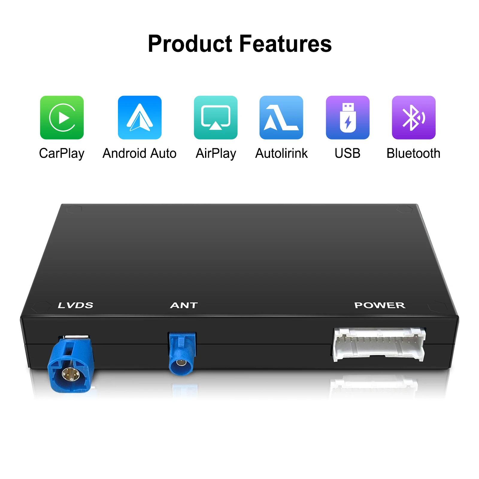 EZonetronics Kabelloses CarPlay Android Auto Nachrüstkit Decoder-Box für Mercedes Benz W176 W246 W218 C117 W212 W216 X156 C253 – Detail 5