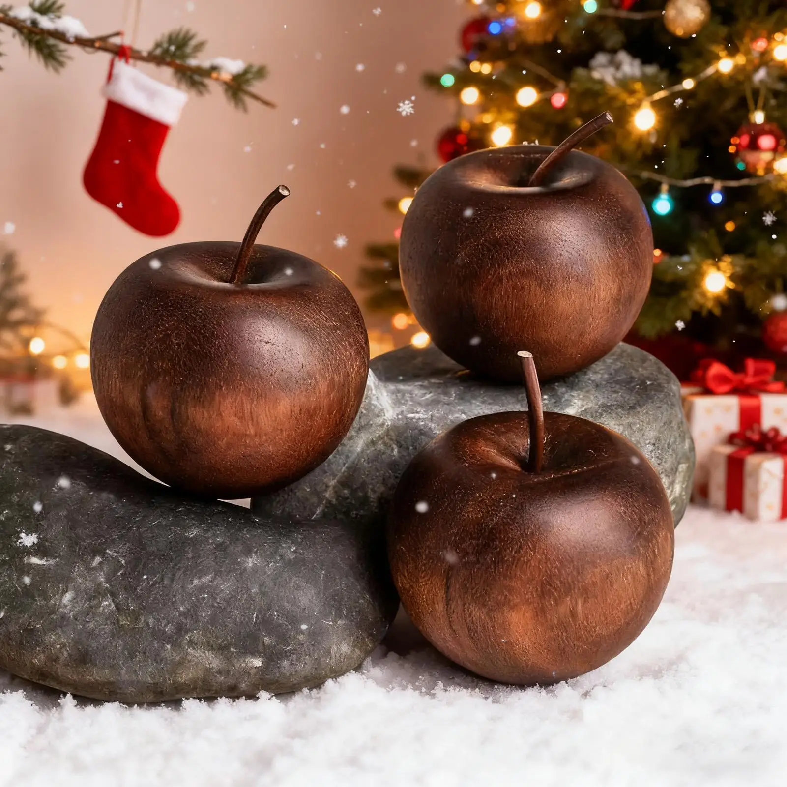 Wooden Fruit Aromatherapy Natural Creative Wooden Home Supplies Aroma Fruit Figurine Minimalist Wood Diffuser Aromatherapy Decor