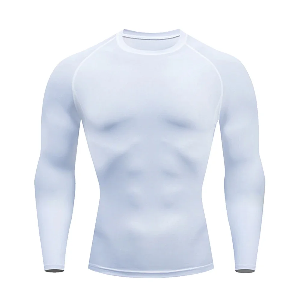 Men's Compression Shirt Rashgard Fitness Long Sleeve Running Shirt Man Gym Under T Football Jersey Sportswear Tights