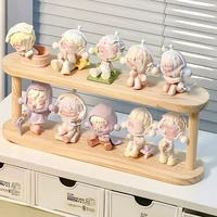 Wooden Storage Shelf 2-Tiers Desktop Organizer Shelves Desk Perfume Display Rack Desktop Dressing Table Cosmetics Storage Rack 2