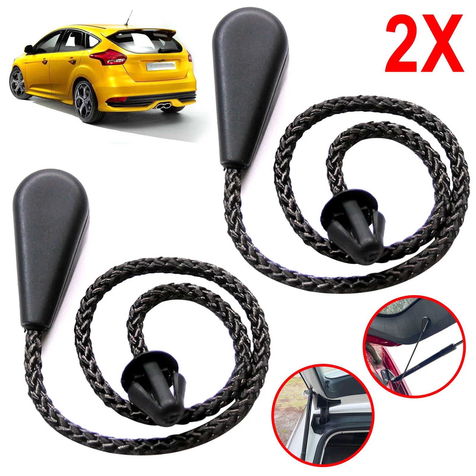 Rear Trunk Parcel Shelf Tray Cover String Strap Parcel Shelf String Cord Cover Strap For Ford Focus 2004-2011 Mk2 car trunk strap car trunk straps