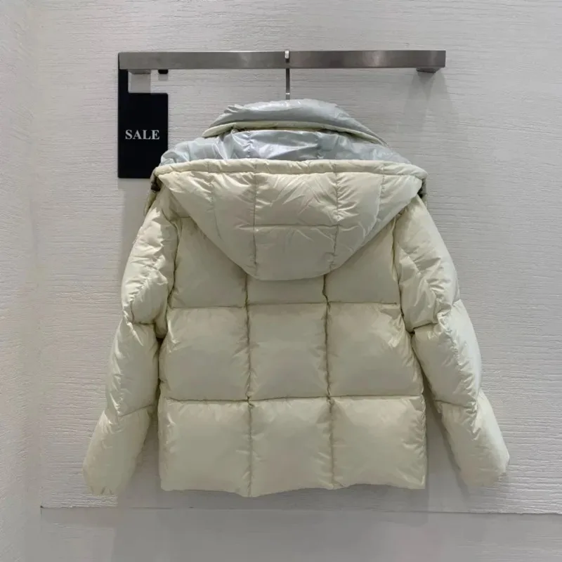 Top Quality Women's 90 White Goose Down Jacket,2023 New Winter Luxury Short Bread Coat Down Jacket for Women,Chaqueta De Mujer