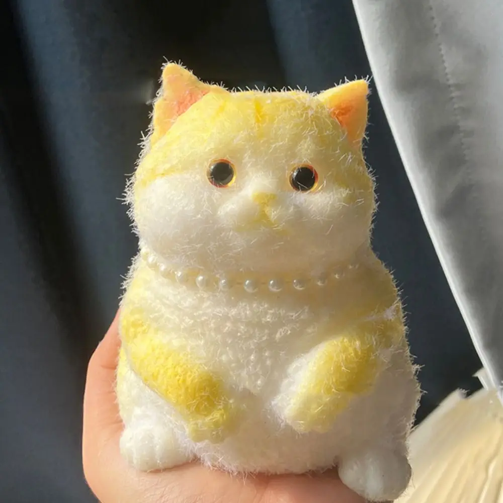 Slow Rebound Big Cat Figure Squeeze Toy Animal Cartoon Simulation Cat Squeeze Toys Colorful Soft Cat Fidget Toy Sensory Toys 5