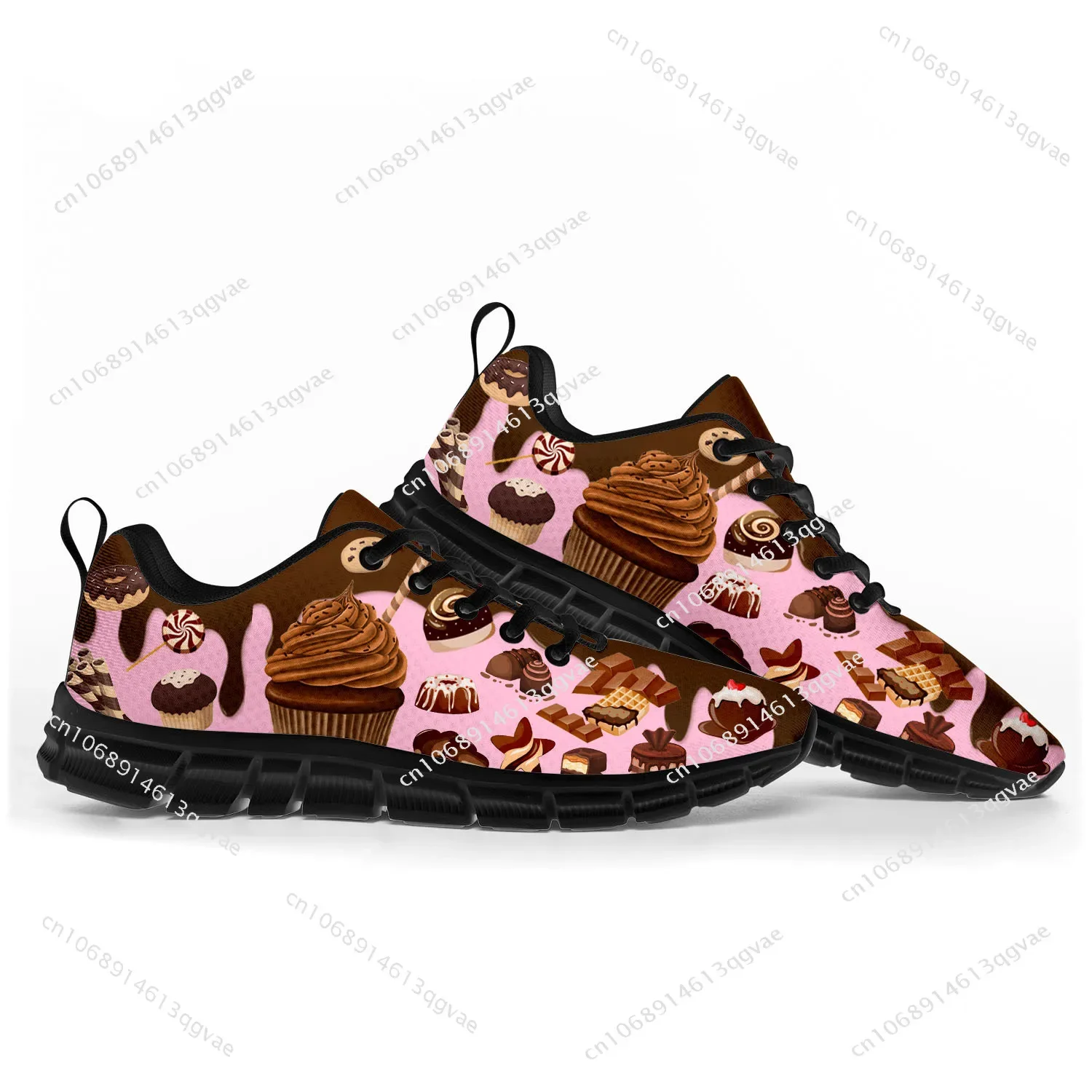 Cartoon Cake Chef Sports Shoes Mens Womens Teenager Kids Children Sneakers Casual Custom Made High Quality Couple Shoes Black