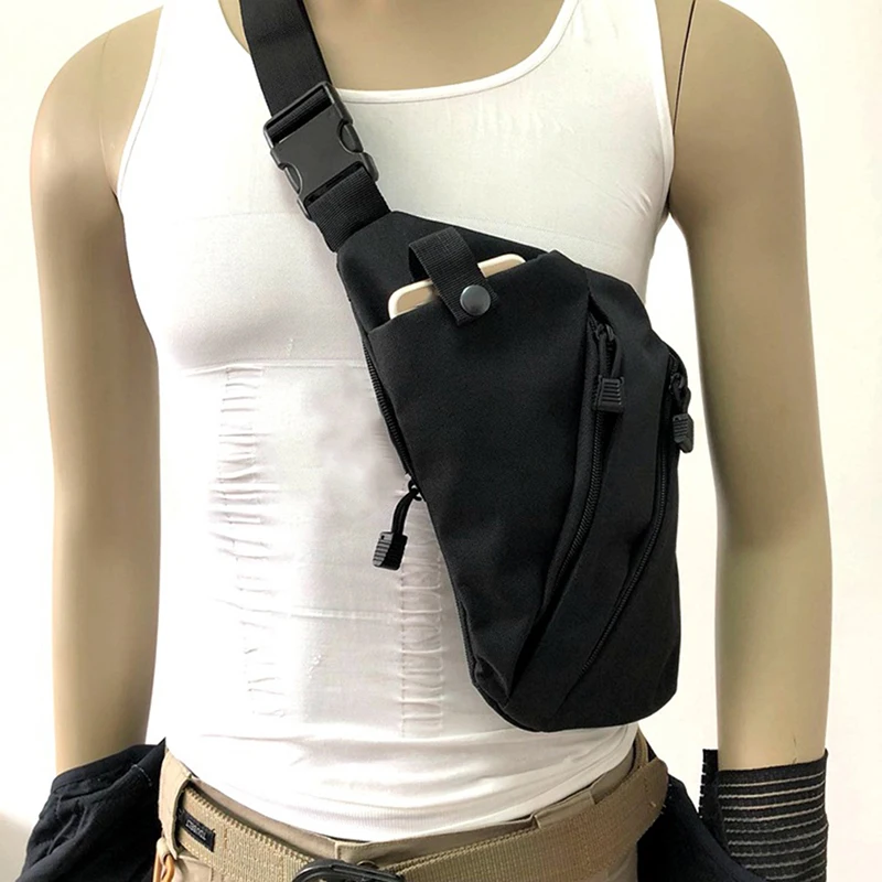 Outdoor Tactical Storage Gun Holster Shoulder Bags Men Anti-theft Chest Bag Nylon Sports Hunting Crossbody Pistol Bag 5