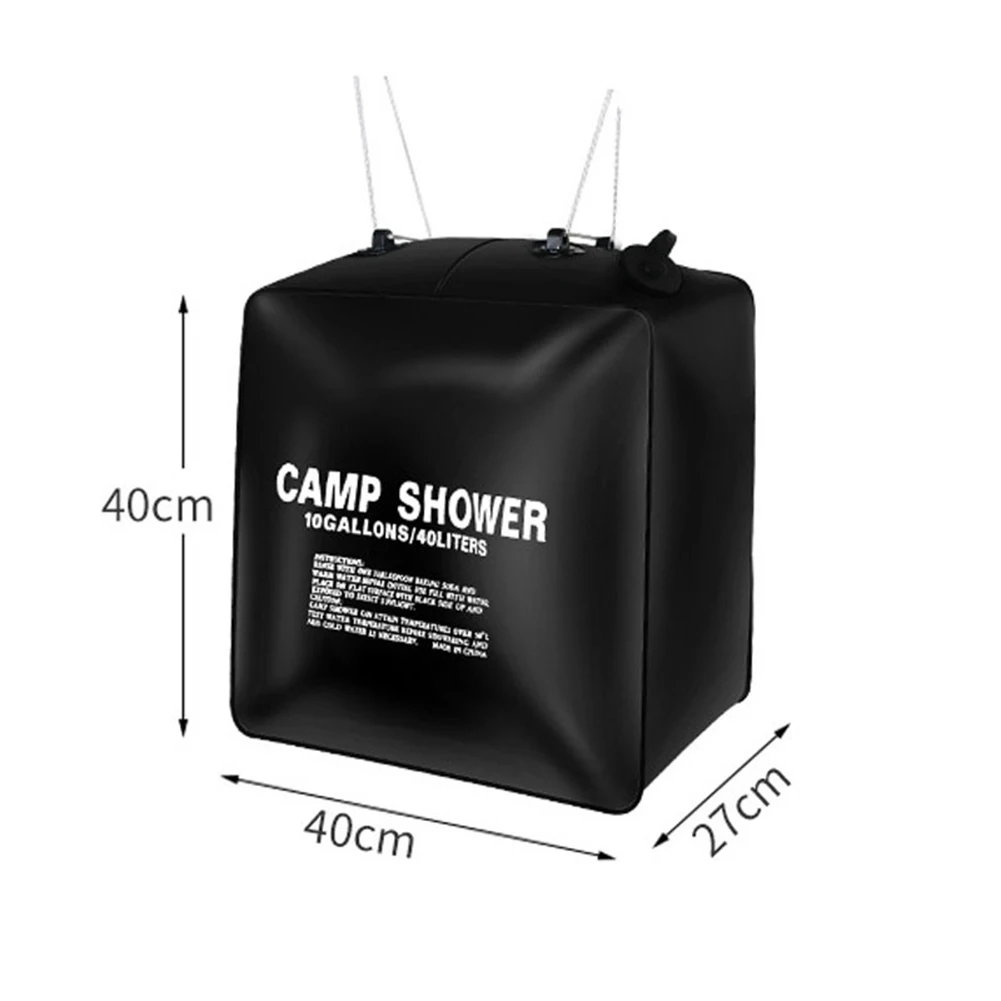 PVC Outdoor Shower Bag with UV Protection for Camping Hiking