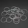 100pcs 20MM 25MM 30MM 35MM Round Loop Hoop Circle Earrings Iron Wire Earring Blank Ear Hook for DIY Earring Jewelry Findings 3