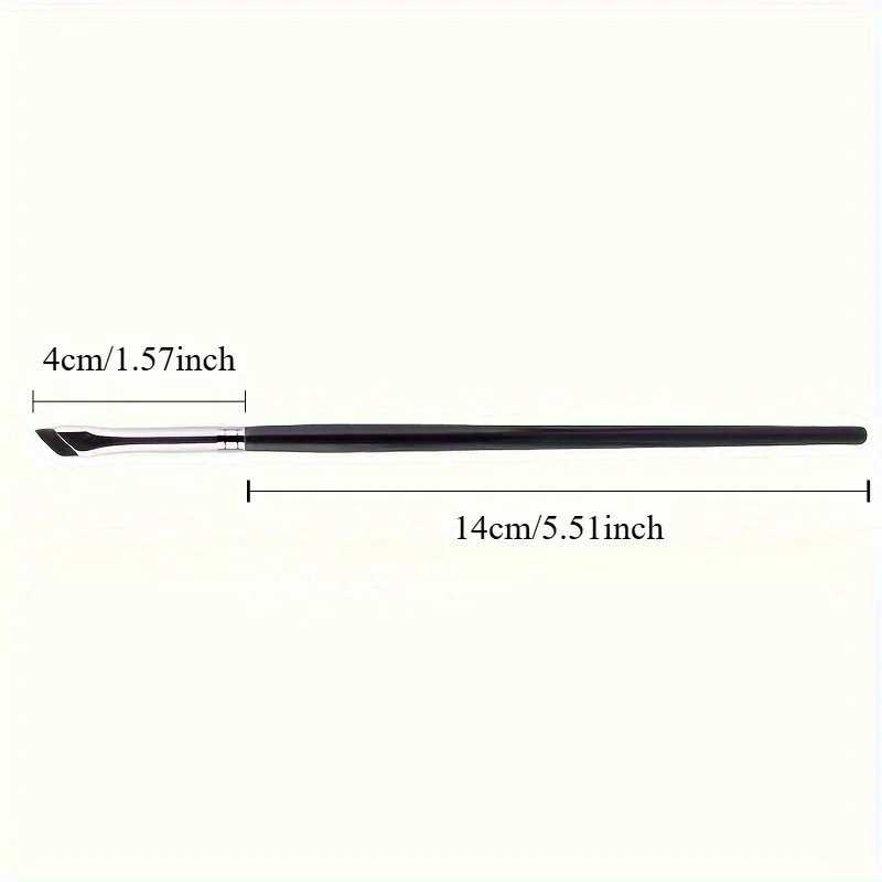 1pc Blade Eyeliner Brush, Ultra Fine Angle Flat Eyebrow Brush, Place Under The Eyes Makeup Brush Precise Detail Brush
