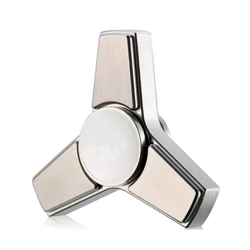 Fidget Spinner Stress Relief Toy Stainless Steel Spinning Top Gyroscope Luminous EDC