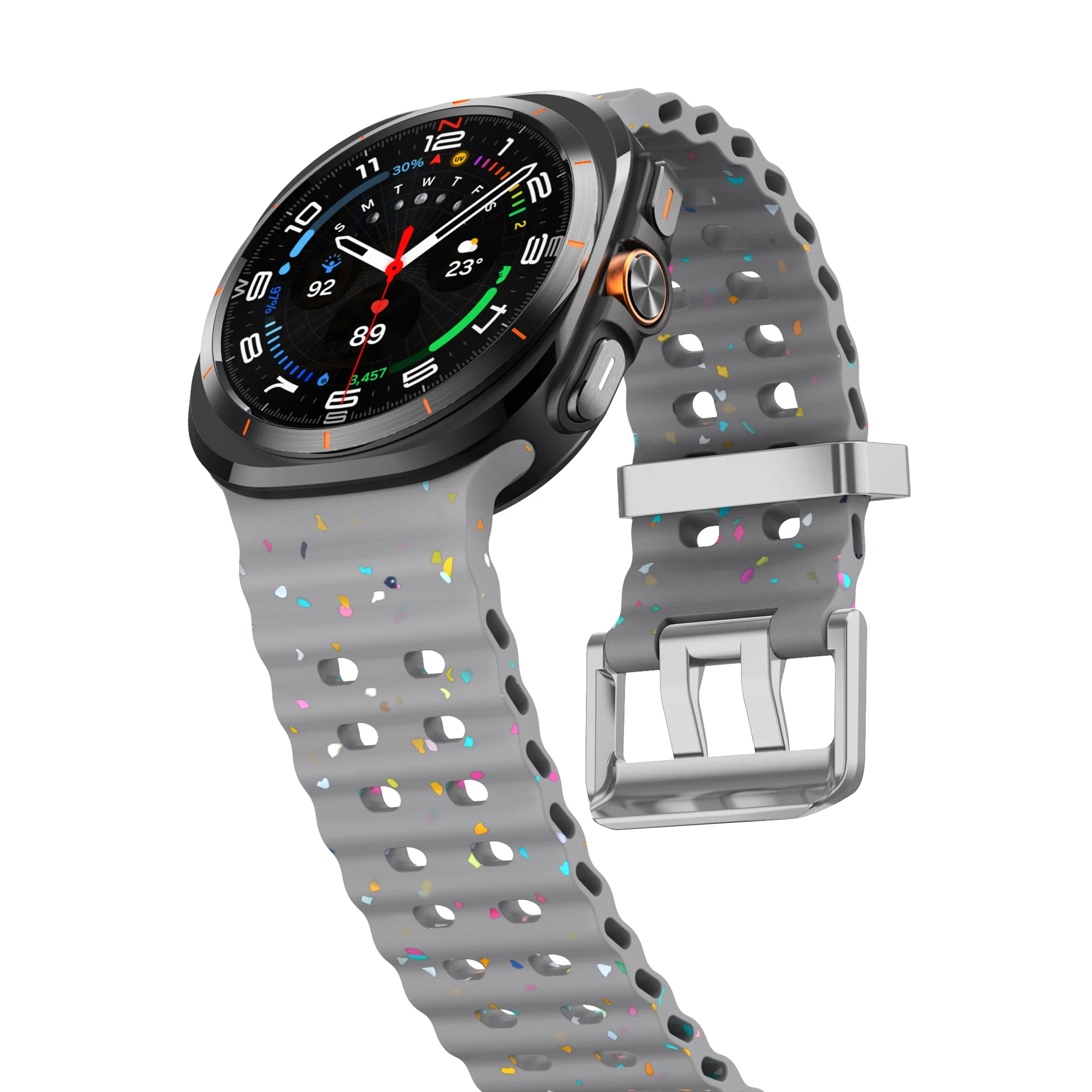 Luminous Silicone Strap Bracelet for Smartwatches - Universal Fit for Men and Women