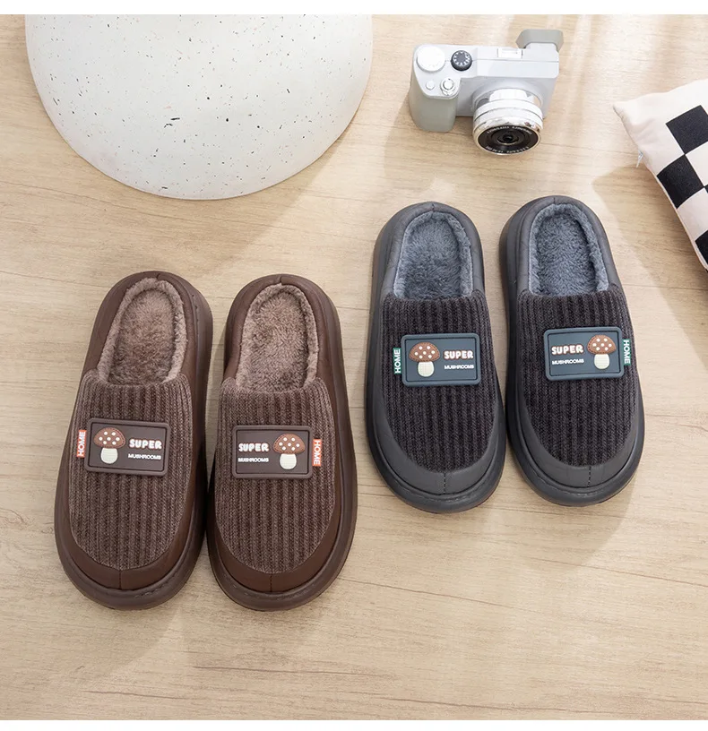 Women's Plush Home Slippers — size and design detail 4