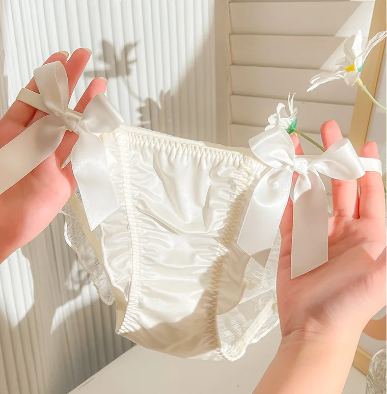 Cute and Sweet Lace Edge Mesh Women's Underwear Ruffles Princess Style