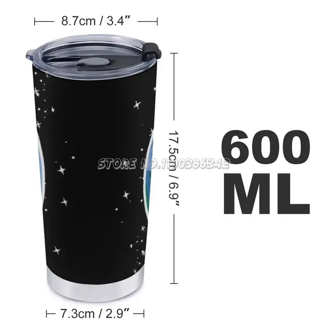 Erde Comic 20 Oz Autó Csésze Utazási Kávé Bögre Rozsdamentes Acél Szigetelt Kávéital Tea Képregény Geschenkidee Tier Welt Lust - Image 2