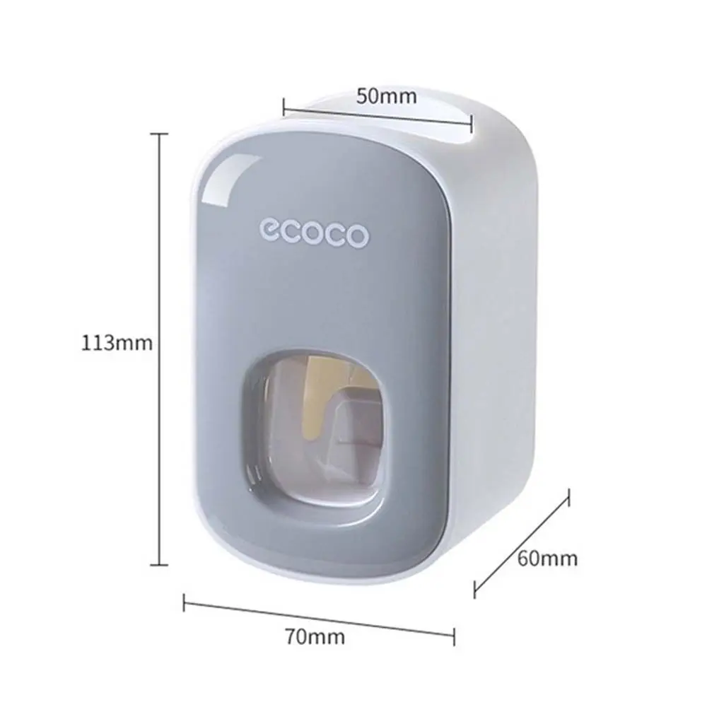 No-punch Lazy Wall Mount Useful Automatic Toothbrush Holder Toothpaste Squeezer Bathroom Accessories Toothpaste Dispenser Toothpaste Squeezer Toothpaste Dispenser