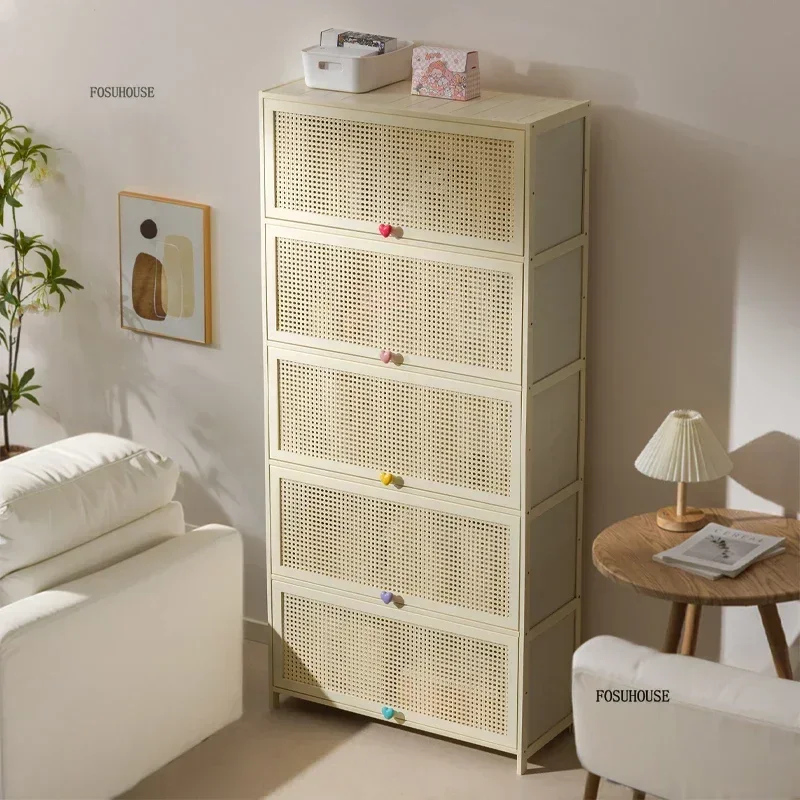 Modern Minimalist Kitchen Cabinet Household Storage Storage Cabinet Multi-functional Floor-standing Multi-layer Kitchen Cabinets 2