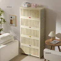 Modern Minimalist Kitchen Cabinet Household Storage Storage Cabinet Multi-functional Floor-standing Multi-layer Kitchen Cabinets 2