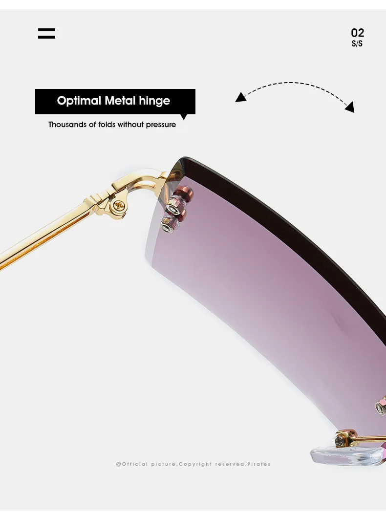 Lunettes De Soleil Ovales Sans Bord Liora - Style Vintage Années 90, Protection UV400, Noir
