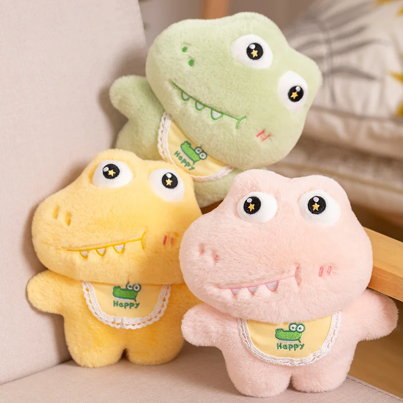 Cute Sweet Fluffy Crocodile Plush Toy Kawaii Stuffed Animals Crocodile Plushies Doll Anime Soft Kids Toys for Girls Presents