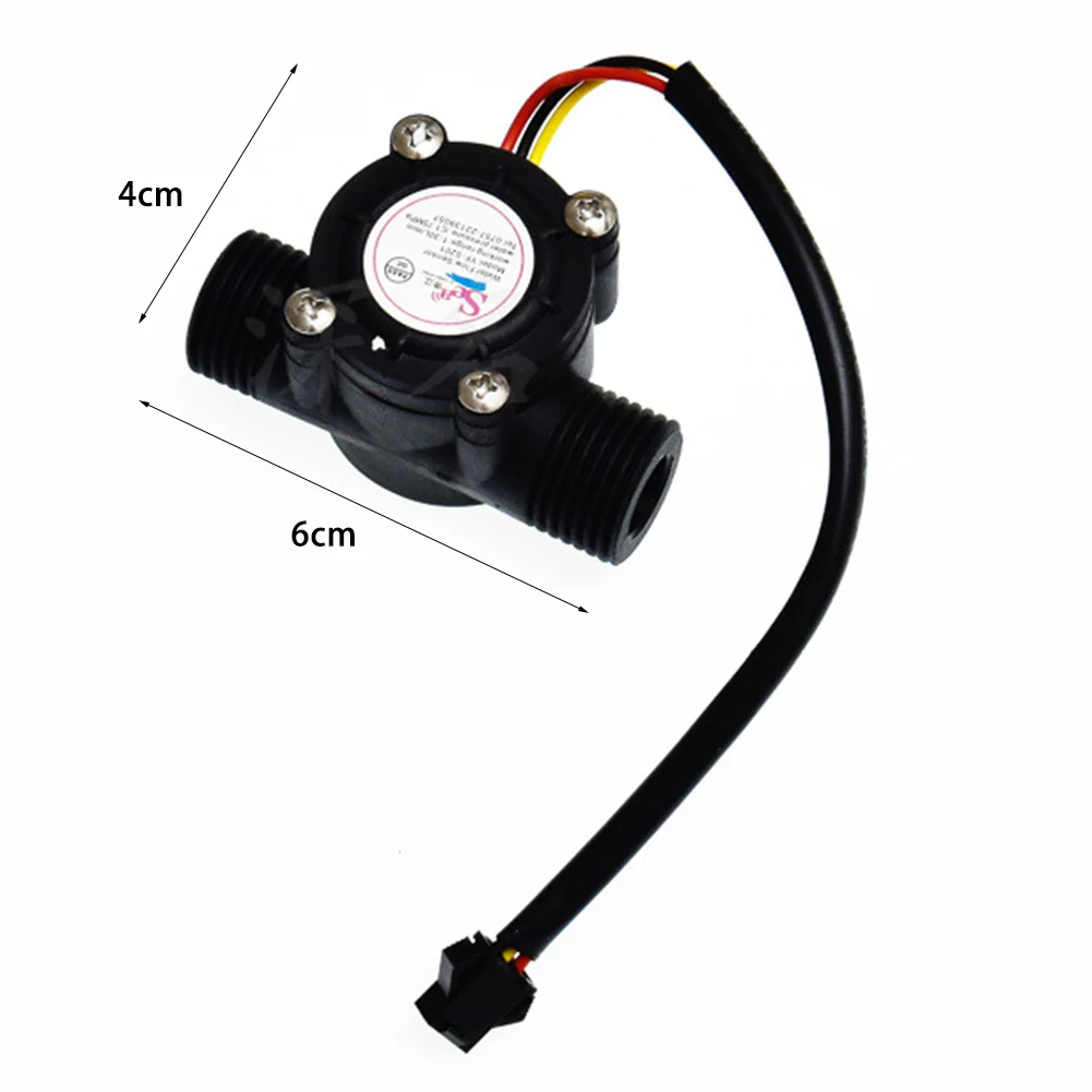 YF-S201 Water Flow Sensor 1.75MPa Hall Effect Flow Sensor DC 5-18V 1/2 Inch Water Control Liquid Flowmeter Flowmeter Counter water flow sensor