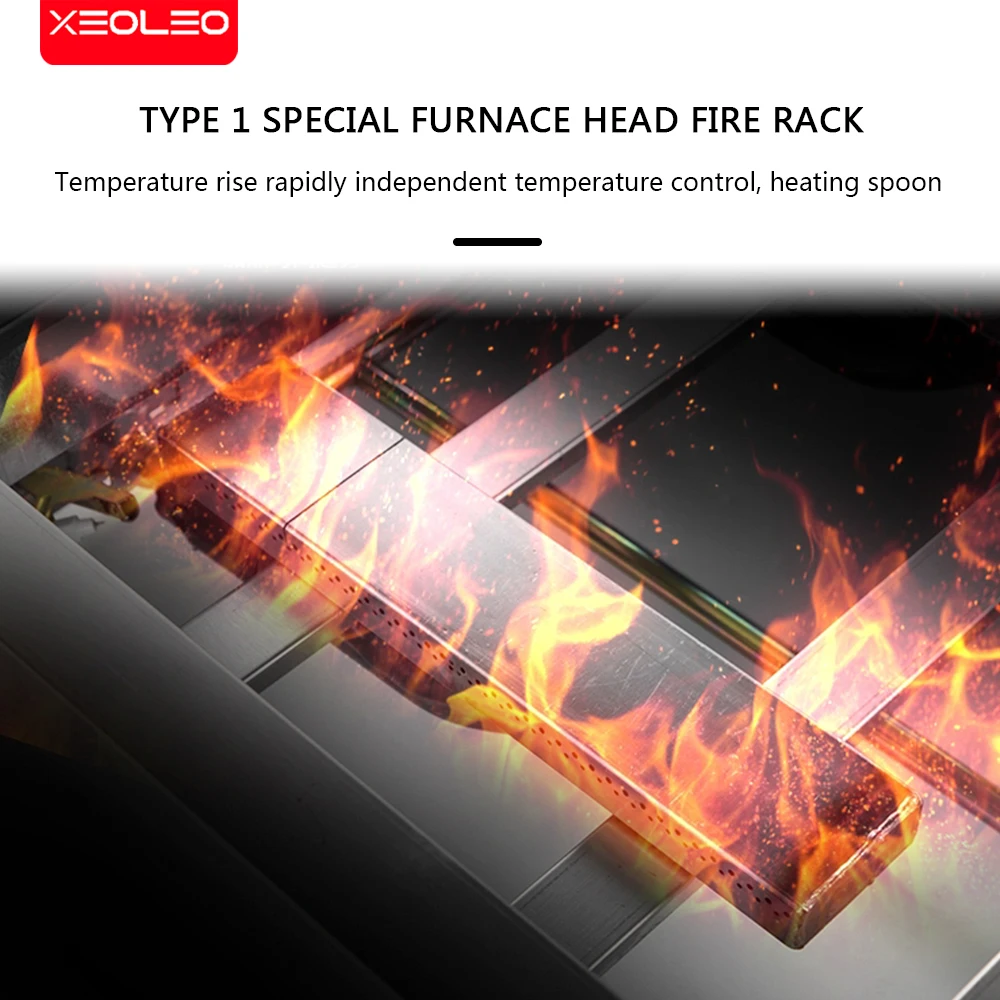 XEOLEO Electric Plates Fish Ball Furnace Commercial Octopus Ball