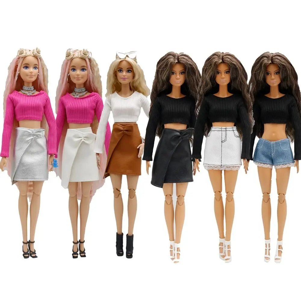 Cotton Doll Jeans Skirt Casual Wear for 1/6 Dolls