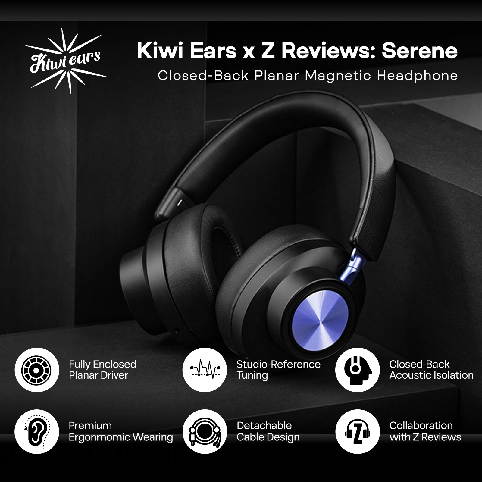 Linsoul Kiwi Ears x Z Reviews: Serene Closed-Back Planar Magnetic
